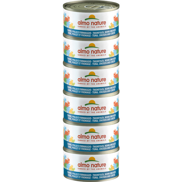 Almo Nature Hfc Natural Mega Tuna With Chicken 5+1 Free Multi Pack