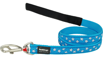 Red Dingo Style Star White-turquoise Leash