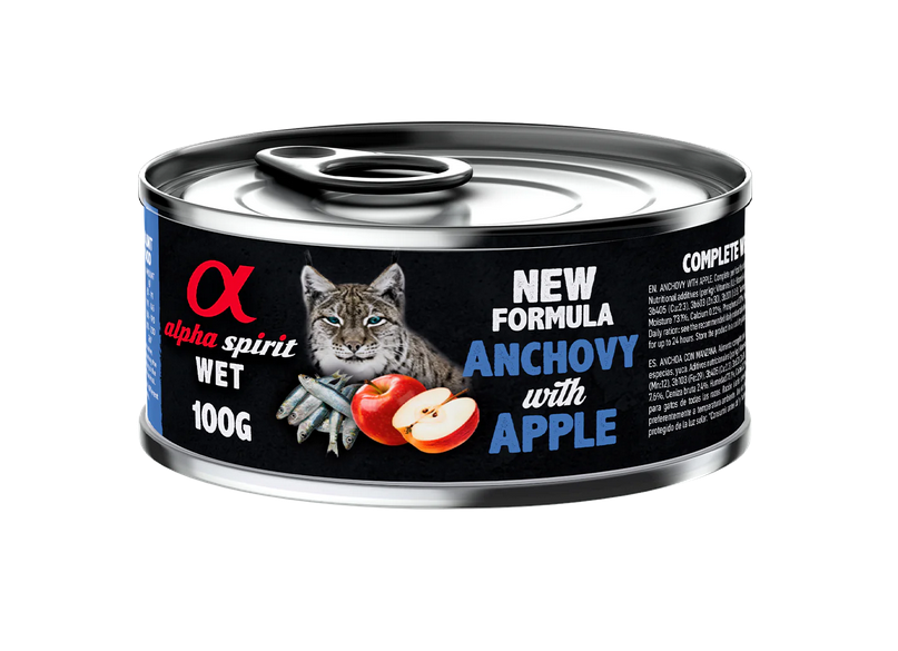Alpha Spirit Cat Wet Anchovy With Apple