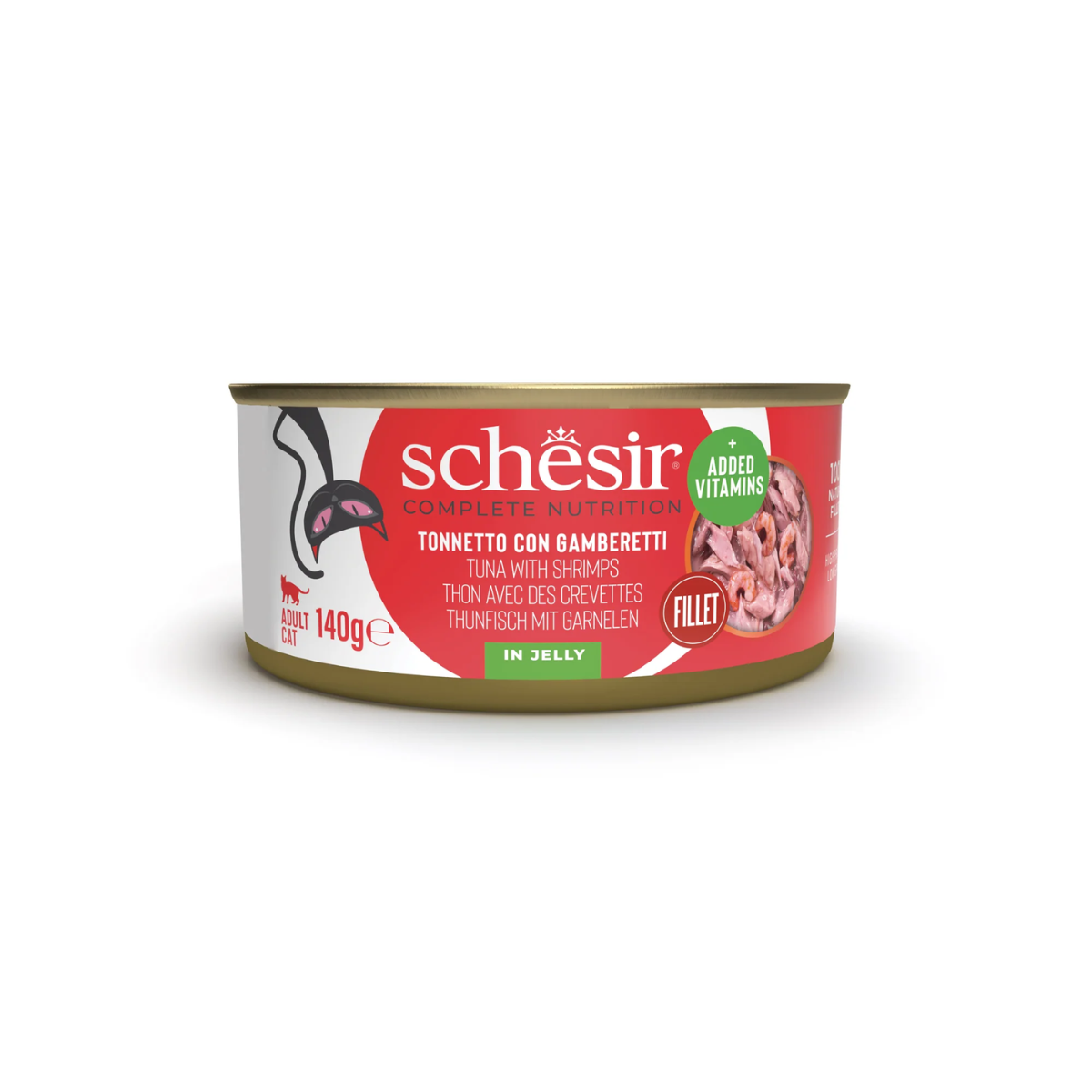Schesir Cat Can Tuna With Shrimps In Jelly