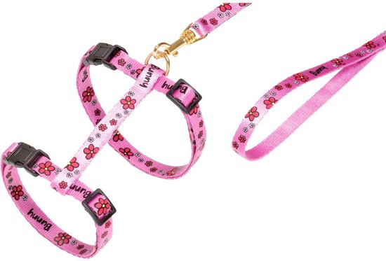 Harness For Cat Ziggi Flower Pink
