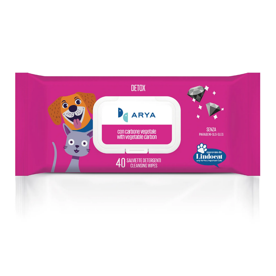 Arya Wet Wipes Detox With Vegeteble Carbon