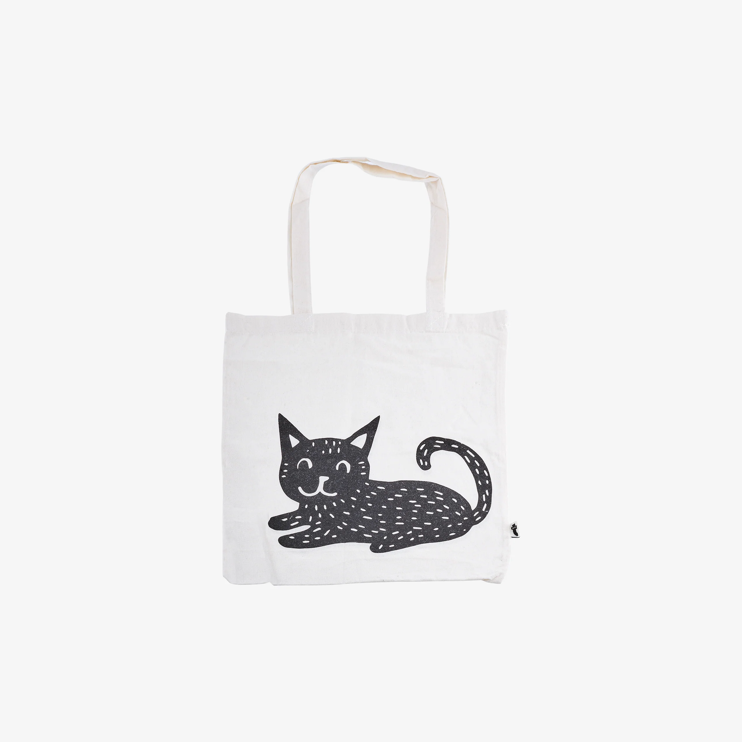 Action Trade Tote Bag Tiger Cat Grey