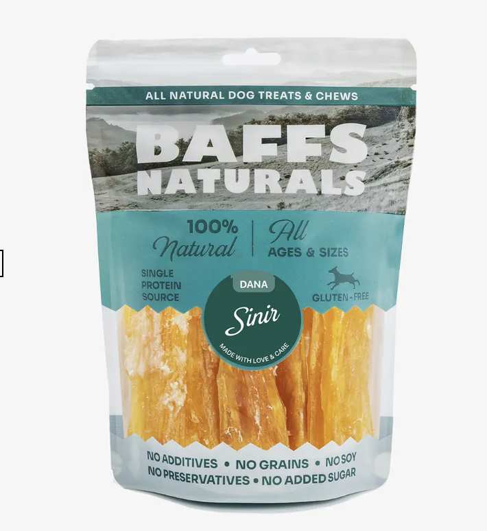 Baffs Natural Dog Treats Beef Backstrap Sinew
