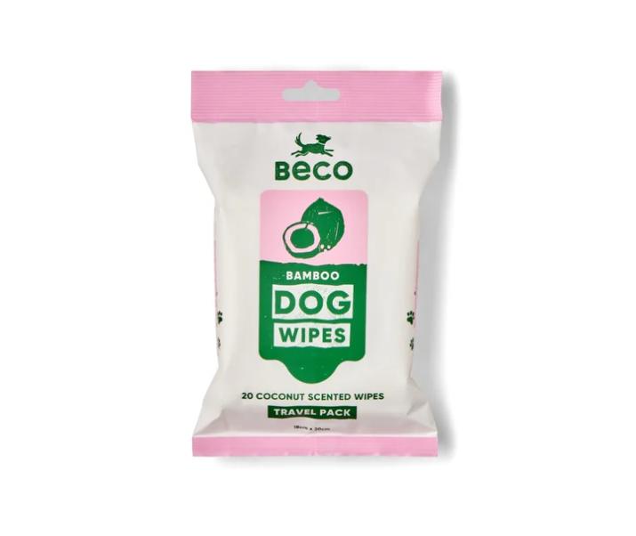Beco Pets Coconut Scented Travel Wipes