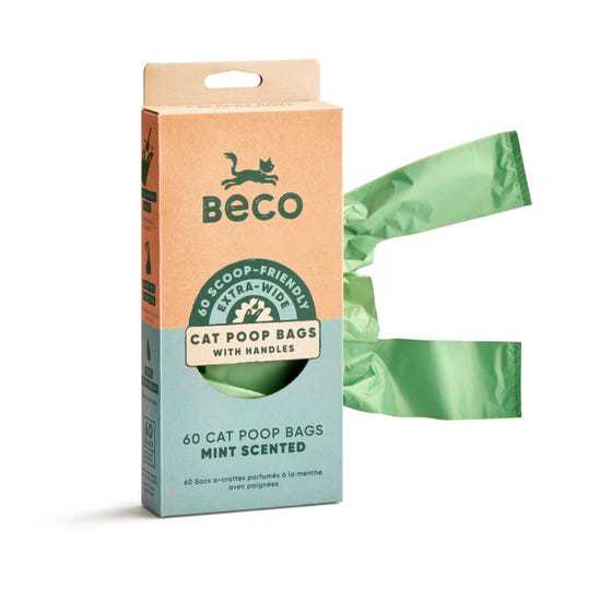 Beco Cat Poop Bags Mint Scent