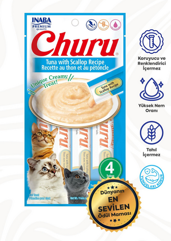 Inaba Churu Tuna With Scallop Recipe Creamy Cat Treats