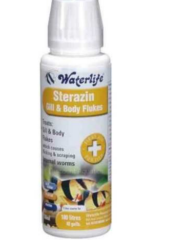 Waterlife Sterazin 100ml Bottle Gill Body Flukes Worms