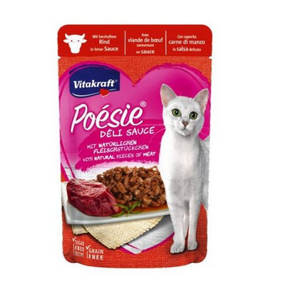 Vitakraft Sachet Deli Sauce With Tasty Veal