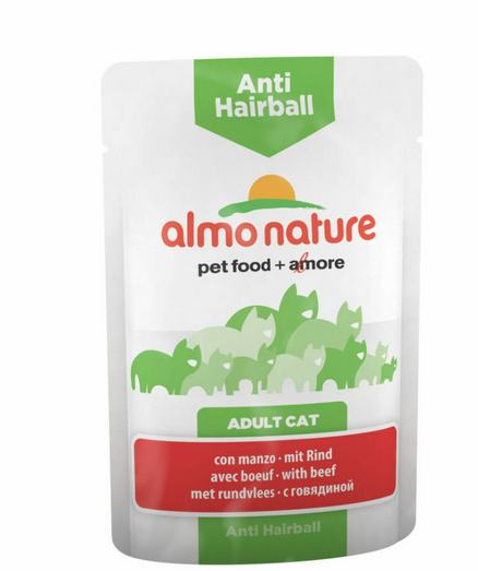 Almo Nature Anti-hairball Cat With Beef 70g