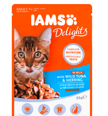 Iams Delights In Jelly With Wild Tuna & Herring