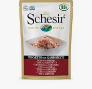 Schesir Cat Tuna With Shrimps Pouch