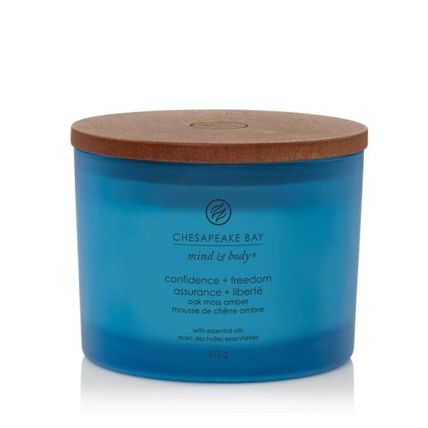 Chesapeake Bay Mind & Body - Confidence + Freedom Oak Moss Amber Candle