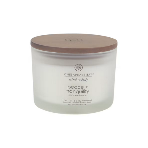 Chesapeake Bay Candle Mind + Body - Peace & Tranquility Cashmere Jasmine
