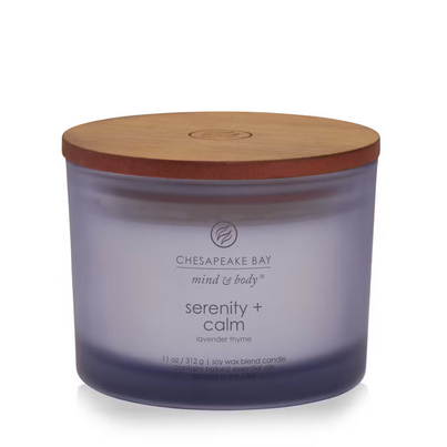 Chesapeake Bay Candle Mind + Body - Serenity & Calm Lavender Thyme