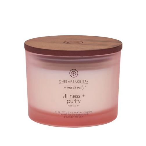Chesapeake Bay Candle Mind + Body - Stillness & Purity Rose Water