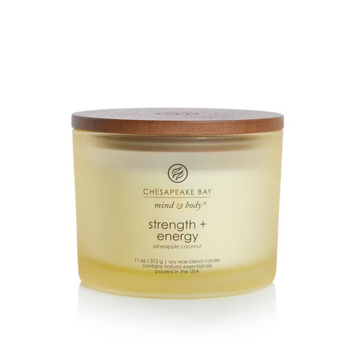 Chesapeake Bay Candle Mind + Body - Strength & Energy Pineapple Coconut