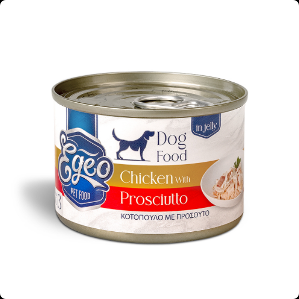 Egeo Chicken With Ham And Rice In Jelly Aduld Dog Wet Food