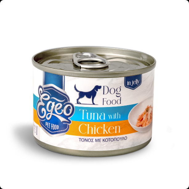 Egeo Tuna Whole Loin With Chicken And Rice Adult Dog Wet Food