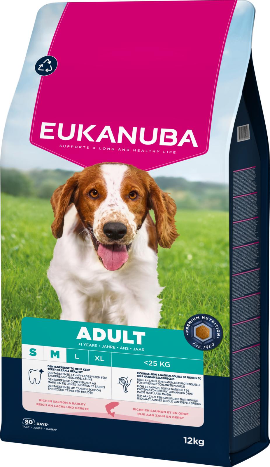 Eukanuba Adult Small/Medium Breed Rich in Salmon and Barley