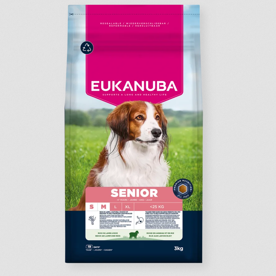 Eukanuba Life Care Senior Small / Medium Breeds with Lamb and Rice