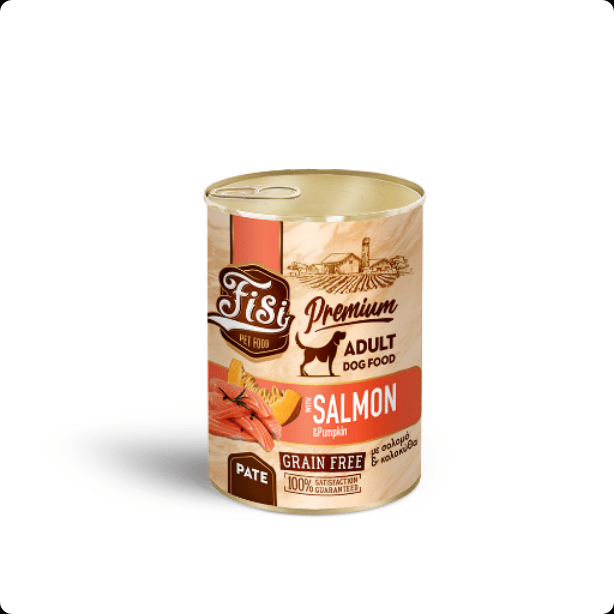 Fisi Salmon With Pumpkin Pate Adult Dog Wet Food