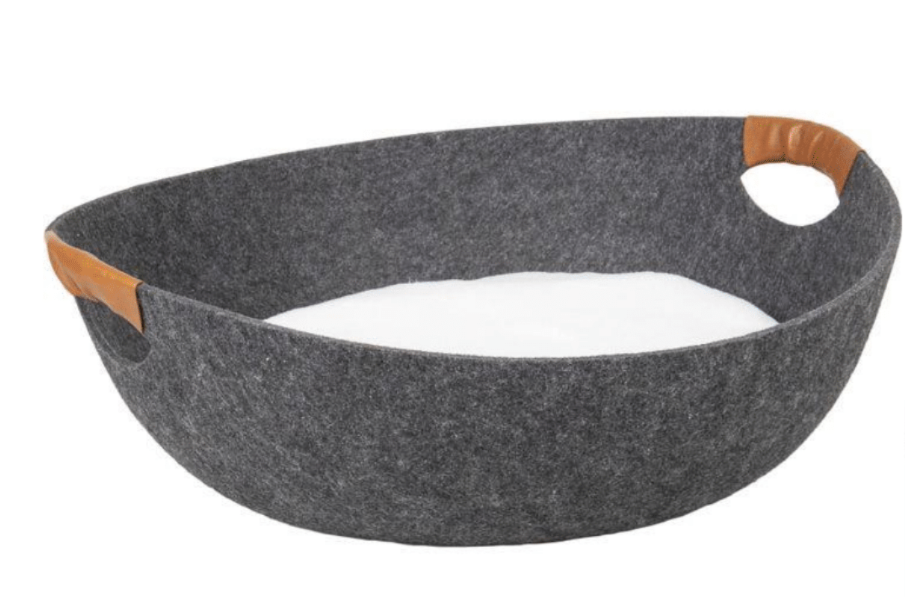 Flamingo Basket Mexxi Felt Grey
