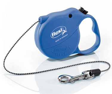 Flexi Cord Leash Standard Mini Blue Up To 8kg