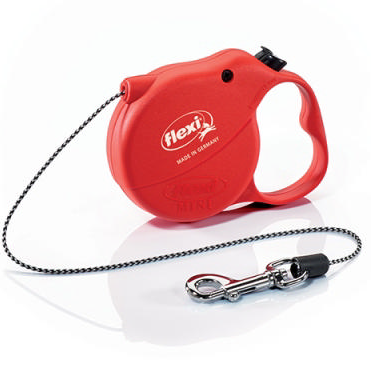 Flexi Cord Leash Standard Mini Red Up To 8kg