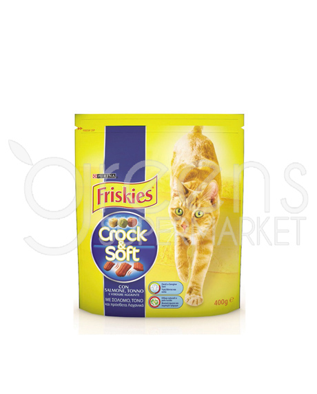 Friskies Crock  Soft Cat Salmon, Tuna And Vegetables