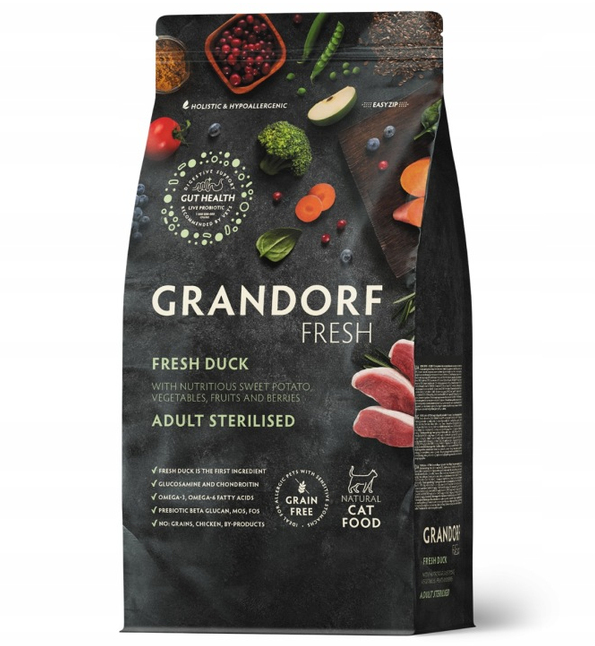 Grandorf Fresh Duck For Adult Sterilized Cats