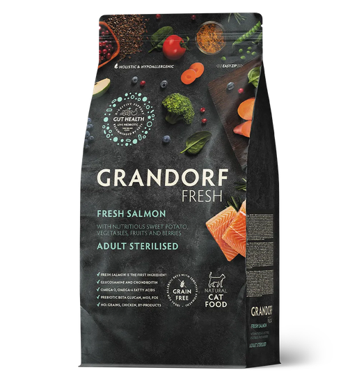 Grandorf Fresh Salmon For Adult Sterilized Cats