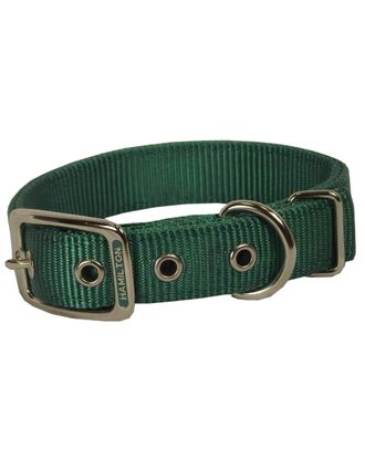 Hamilton Nylon Deluxe Dog Collar Green