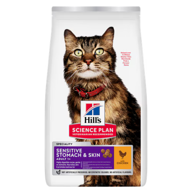 Hills Hills Science Plan Feline Sensitive Skin and Stomach 3kg