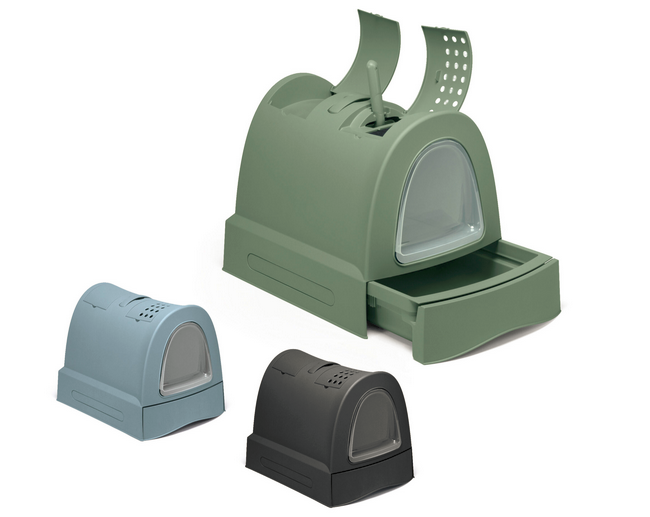Zuma Cat Litter Box with Tray