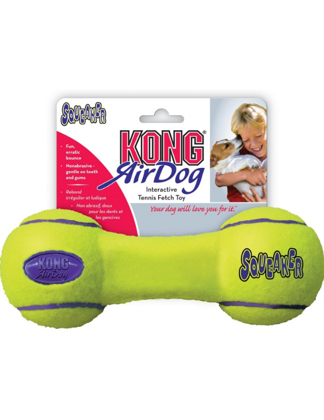 Kong Airdog Squeaker Dumbbell Small