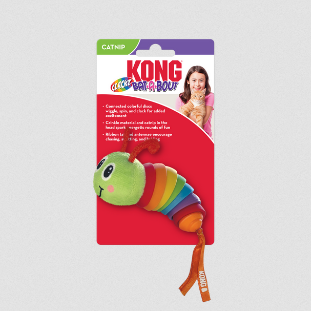 Kong Bat-A-Bout Clackz Caterpillar
