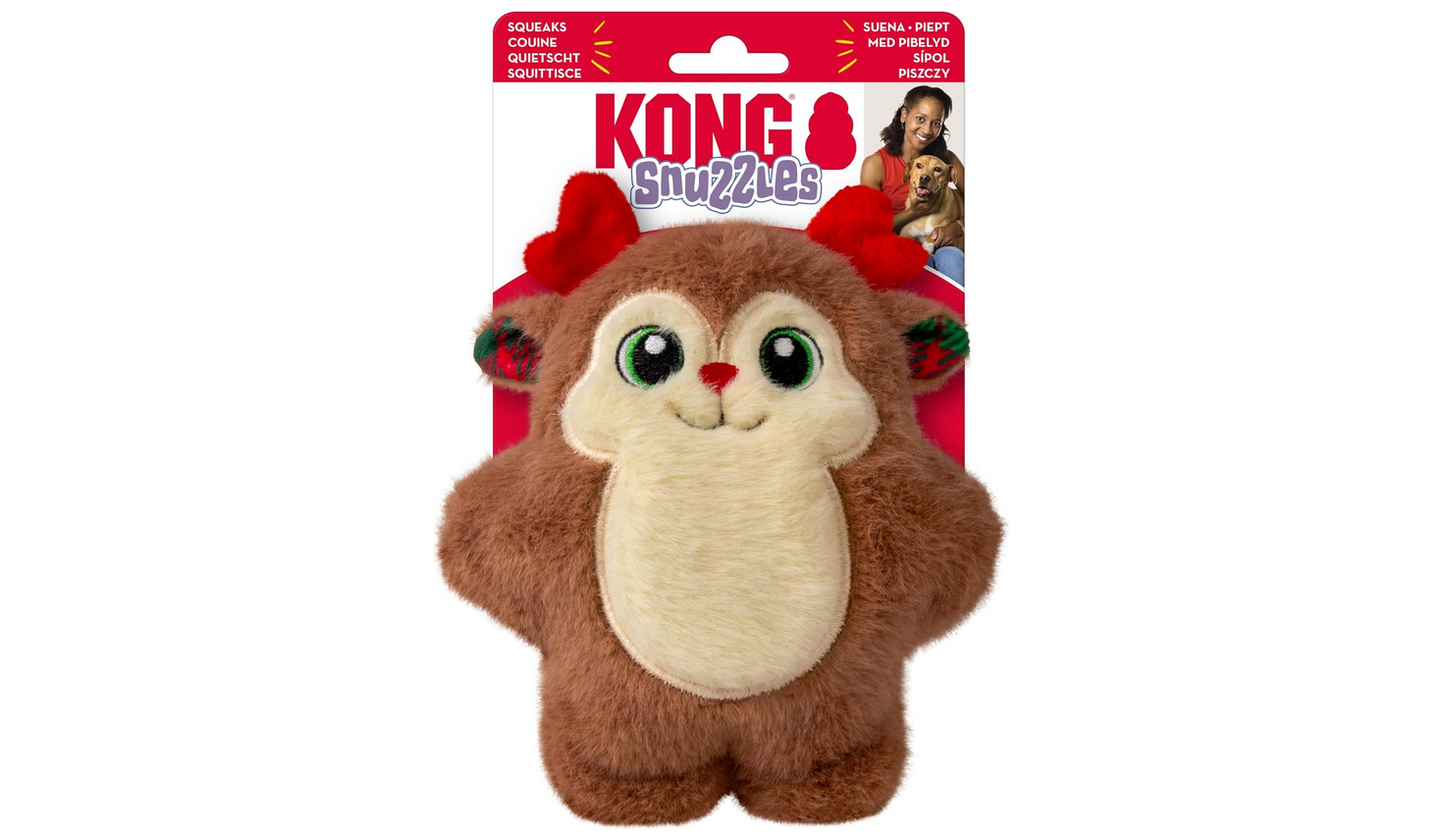 Kong Holiday Snuzzles Reindeer