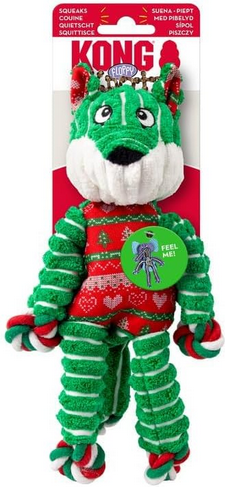 Kong Holiday Floppy Knots Fox Dog Toy