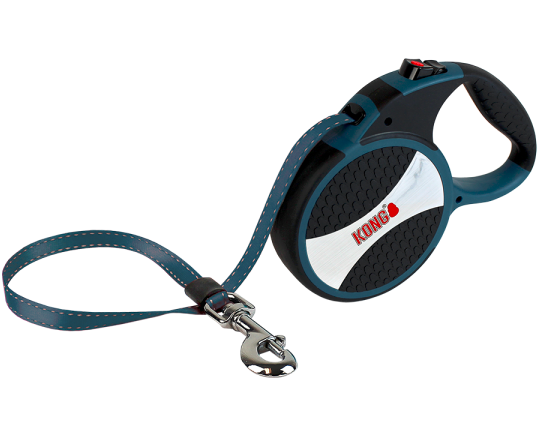 Kong Retractable Leash Explore Large Blue