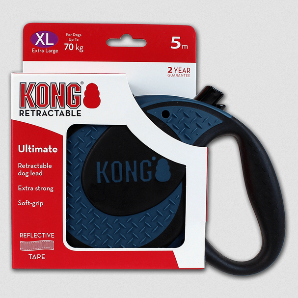 Kong Retractable Leash Ultimate Extra Large Blue