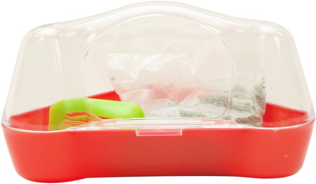 Corner Toilet For Hamsters Red/colourless