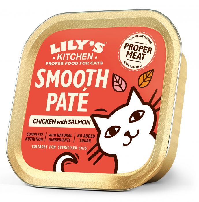 Lily's Kitchen Salmon And Chicken Smooth Pate For Cats