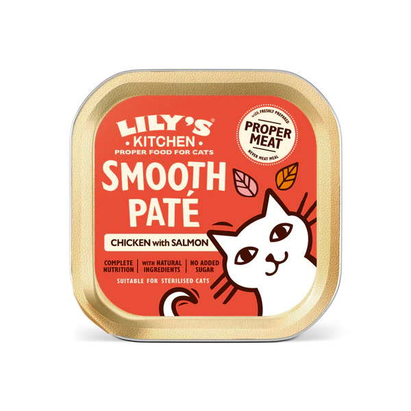 Lilys Kitchen Salmon and Chicken Smooth Pate for Cats