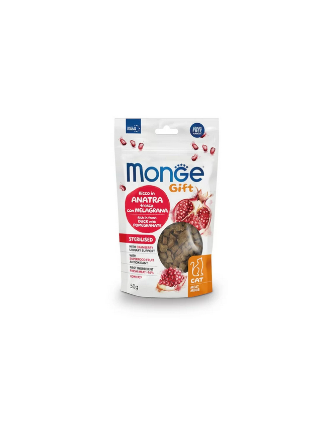 MONGE Gift Cat Meat Minis Sterilised DuckPom/nate 50g