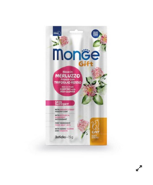 Monge Gift Soft Sticks Cat Adult Cod with Red Clover