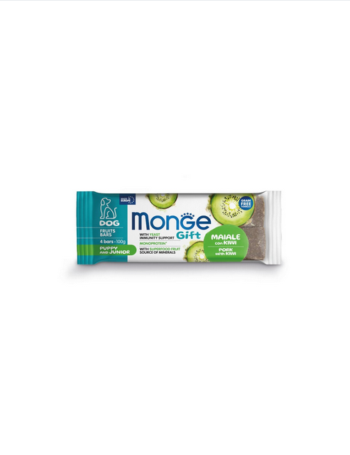 Monge Gift Dog Fruit Bars Puppy Pork With Kiwi 