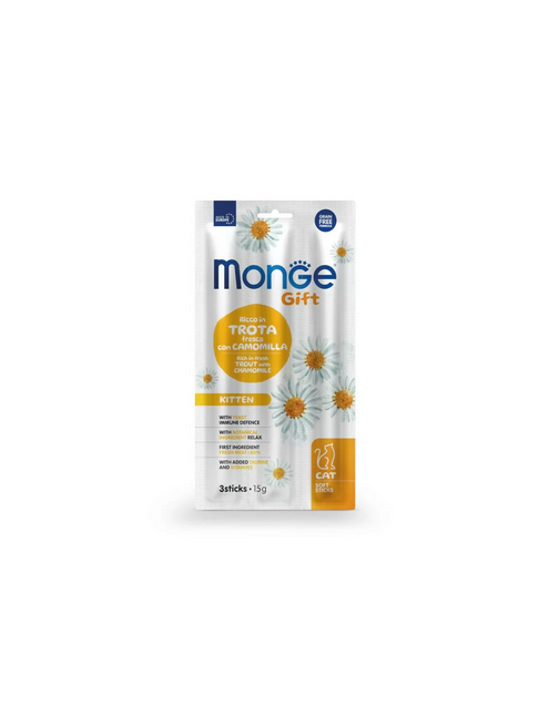 Monge Gift Kitten Soft Sticks With Trout And Chamomile