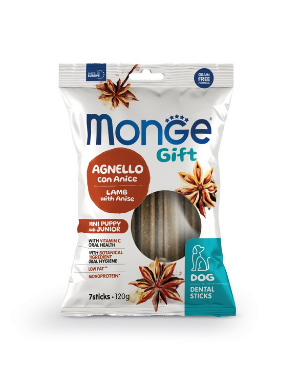 Monge Gift Puppy Mini Dental Sticks with Lamb and Anise