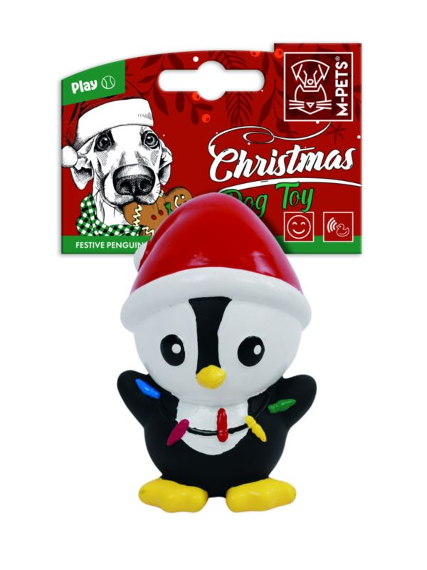 M-Pets Festive Penguin Dog Toy 